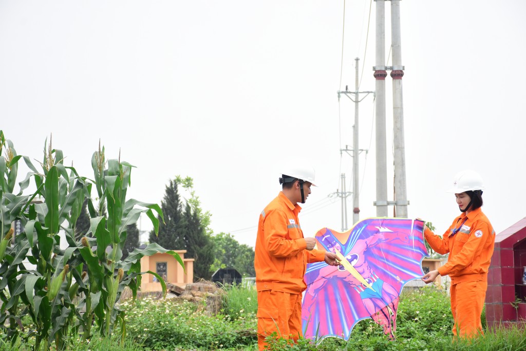 Ngăn ngừa sự cố, tai nạn điện do hành vi thả diều, vật bay vi phạm HLBVATCTĐ.